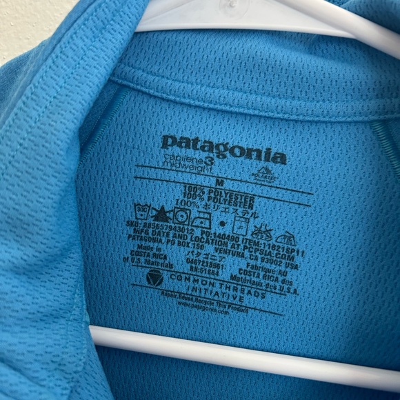 Patagonia Blue Zip Up Sweater - Picture 2 of 6